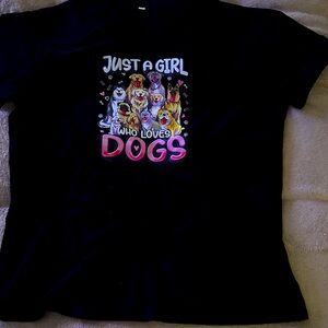 Charming Dogs Lover's Black T-Shirt